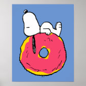 pinda's | Snoopy Pink Donut Poster (Voorkant)