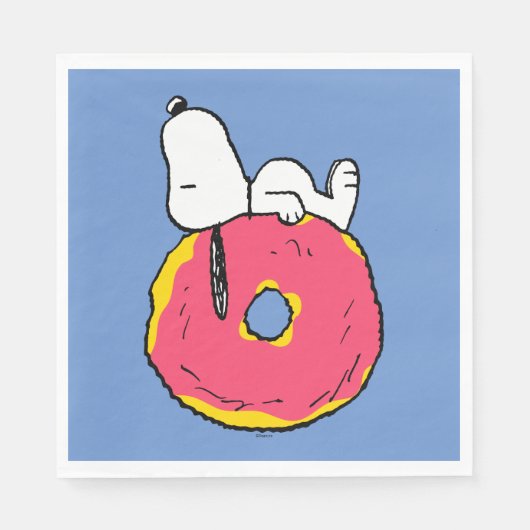 pinda's | Snoopy Pink Donut Servet (Voorkant)