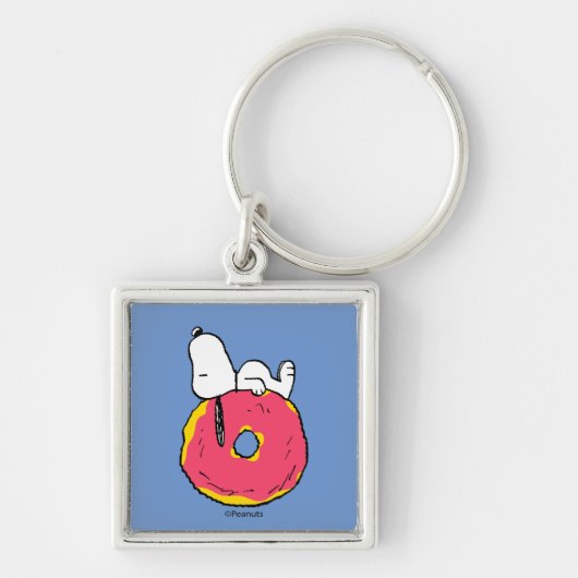 pinda's | Snoopy Pink Donut Sleutelhanger (Voorkant)