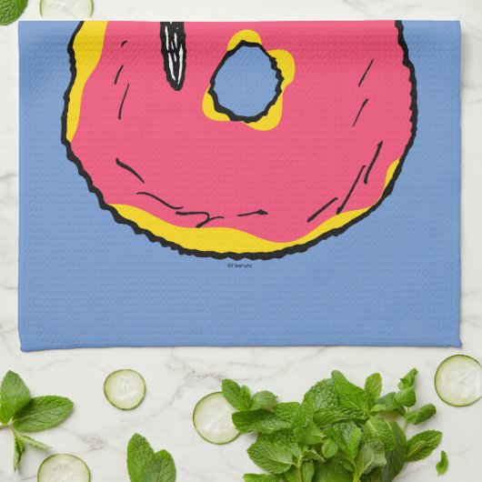 pinda's | Snoopy Pink Donut Theedoek (Gevouwen)