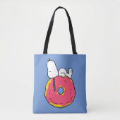 pinda's | Snoopy Pink Donut Tote Bag (Voorkant)