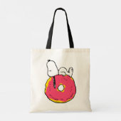 pinda's | Snoopy Pink Donut Tote Bag (Achterkant)