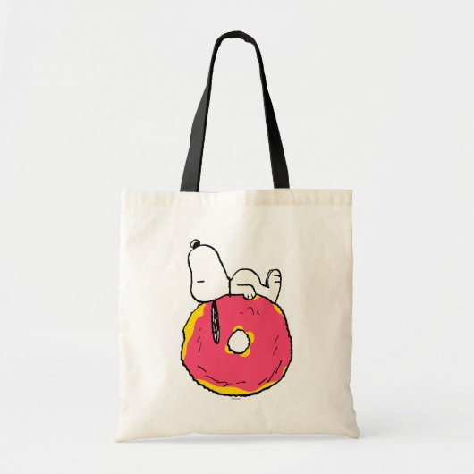 pinda's | Snoopy Pink Donut Tote Bag (Voorkant)