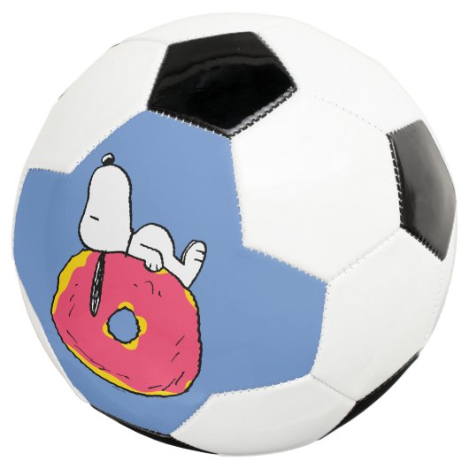 pinda's | Snoopy Pink Donut Voetbal (Drie kwart)