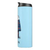 pinda's | Snoopy Play Flannel | Jouw namen toevoeg Thermosbeker (Geroteerd rechts)