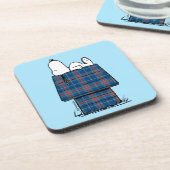 pinda's | Snoopy Pset Flannel Holiday Dog House Bier Onderzetter (Linkerzijde)