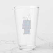 pinda's | Snoopy Pset Flannel Holiday Dog House Glas (Achterkant)