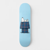 pinda's | Snoopy Pset Flannel Holiday Dog House Persoonlijk Skateboard (Voorkant)