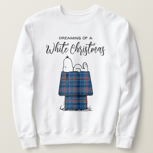 pinda's | Snoopy Pset Flannel Holiday Dog House Trui (Design voorkant)