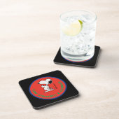 pinda's | Snoopy Raw Strength & Courage Badge Bier Onderzetter (Rechterzijde)