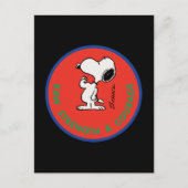 pinda's | Snoopy Raw Strength & Courage Badge Briefkaart (Voorkant)