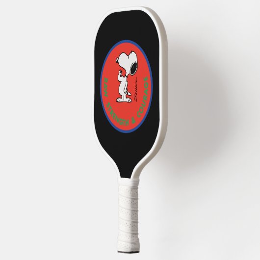 pinda's | Snoopy Raw Strength & Courage Badge Pickleball Paddle (Links)