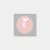pinda's | Snoopy Raw Strength & Courage Badge Post-it® Notes (Voorkant)