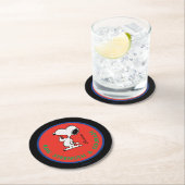 pinda's | Snoopy Raw Strength & Courage Badge Ronde Kartonnen Onderzetter (Insitu)