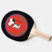 pinda's | Snoopy Raw Strength & Courage Badge Tafeltennisbatje (Zijkant)