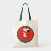 pinda's | Snoopy Raw Strength & Courage Badge Tote Bag (Voorkant)