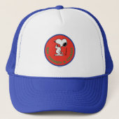 pinda's | Snoopy Raw Strength & Courage Badge Trucker Pet (Voorkant)