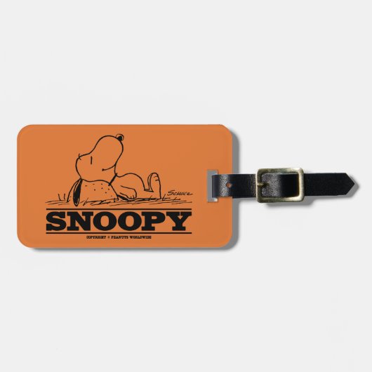 pinda's | Snoopy Rest Break Bagagelabel (Voorkant horizontaal)
