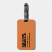 pinda's | Snoopy Rest Break Bagagelabel (Achterkant verticaal)