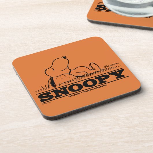 pinda's | Snoopy Rest Break Bier Onderzetter (Linkerzijde)