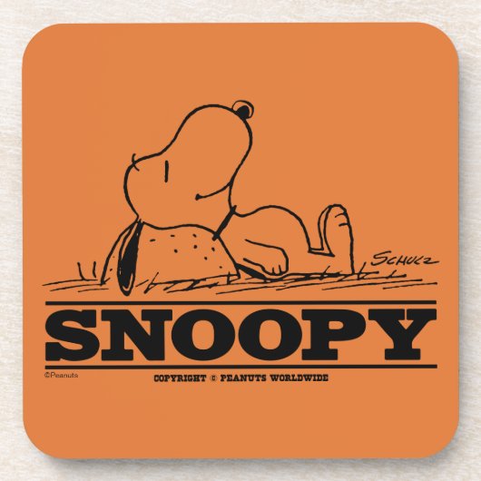 pinda's | Snoopy Rest Break Bier Onderzetter (Voorkant)