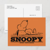 pinda's | Snoopy Rest Break Briefkaart (Voorkant / Achterkant)