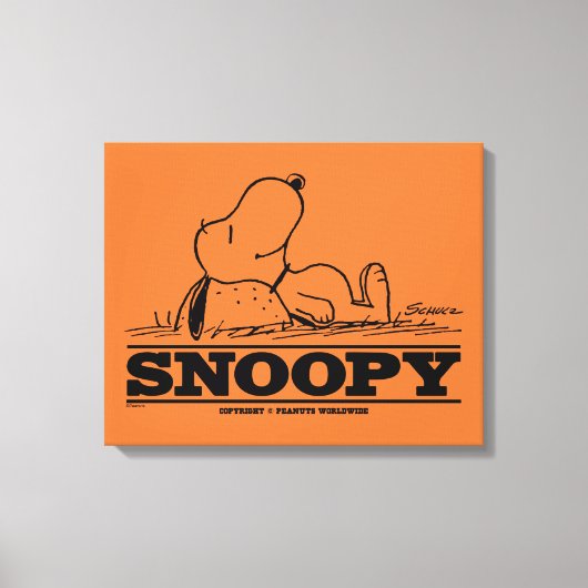 pinda's | Snoopy Rest Break Canvas Afdruk (Voorkant)