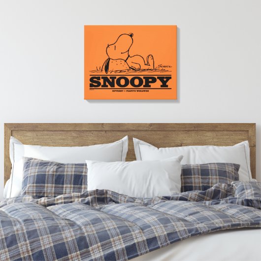 pinda's | Snoopy Rest Break Canvas Afdruk (Insitu (Slaapkamer))