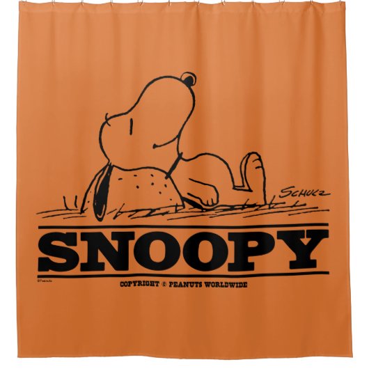 pinda's | Snoopy Rest Break Douchegordijn (Voorkant)