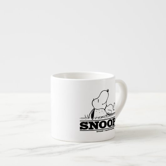pinda's | Snoopy Rest Break Espresso Kop (Voorkant rechts)