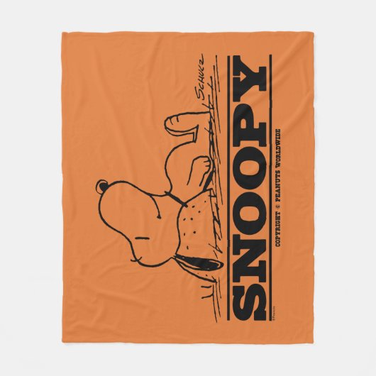 pinda's | Snoopy Rest Break Fleece Deken (Voorkant)