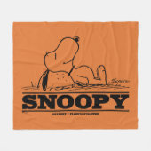 pinda's | Snoopy Rest Break Fleece Deken (Voorkant (Horizontaal))
