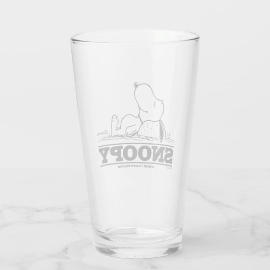 pinda's | Snoopy Rest Break Glas (Achterkant)