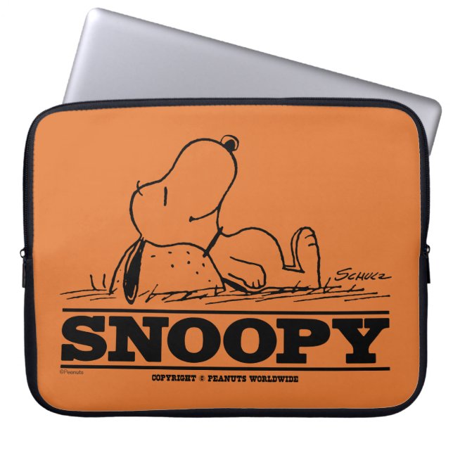 pinda's | Snoopy Rest Break Laptop Sleeve (Voorkant)