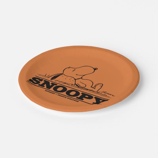 pinda's | Snoopy Rest Break Papieren Bordje (Gekanteld)