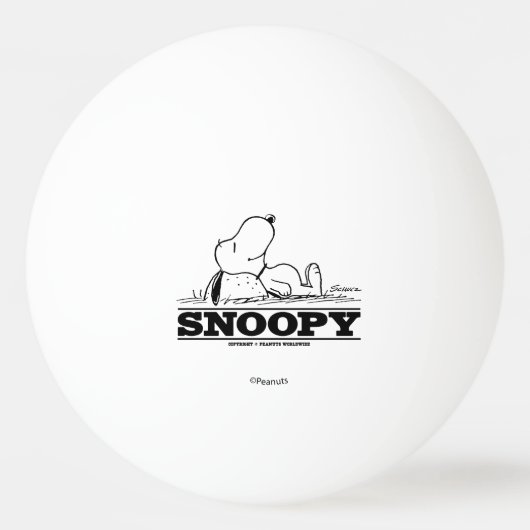 pinda's | Snoopy Rest Break Pingpongbal (Achterkant)