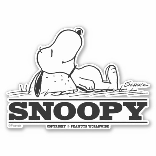 pinda's | Snoopy Rest Break Sticker (Voorkant)
