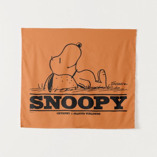 pinda's | Snoopy Rest Break Wandkleed (Voorkant (horizontaal))