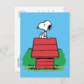 pinda's | Snoopy Resting on Doghouse Briefkaart (Voorkant / Achterkant)