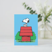 pinda's | Snoopy Resting on Doghouse Briefkaart (Staand voorkant)