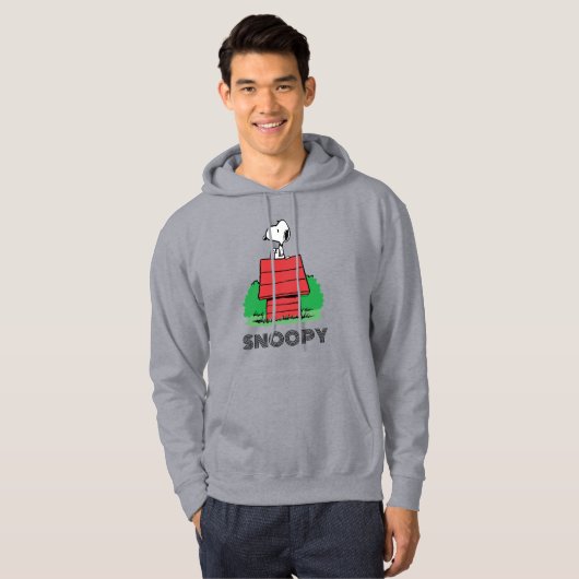 pinda's | Snoopy Resting on Doghouse Hoodie (Voorkant volledig)
