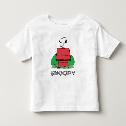 pinda's | Snoopy Resting on Doghouse Kinder Shirts (Voorkant)