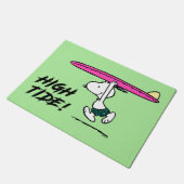 pinda's | Snoopy rijdend naar het Surf Deurmat (Schuin)