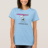 pinda's | Snoopy rijdend naar het Surf T-shirt (Voorkant)