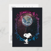pinda's | Snoopy ruimtesonde ballon Briefkaart (Voorkant / Achterkant)