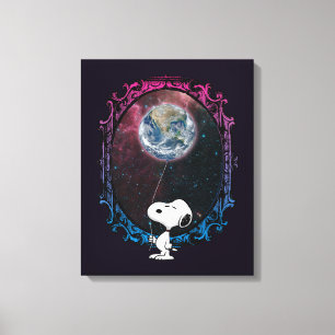 pinda's Snoopy ruimtesonde ballon Canvas Afdruk