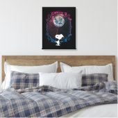 pinda's | Snoopy ruimtesonde ballon Canvas Afdruk (Insitu (Slaapkamer))