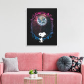 pinda's | Snoopy ruimtesonde ballon Canvas Afdruk (Insitu (Woonkamer))