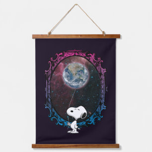 pinda's Snoopy ruimtesonde ballon Hangend Wandkleed