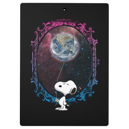 pinda's | Snoopy ruimtesonde ballon Klembord (Achterkant)